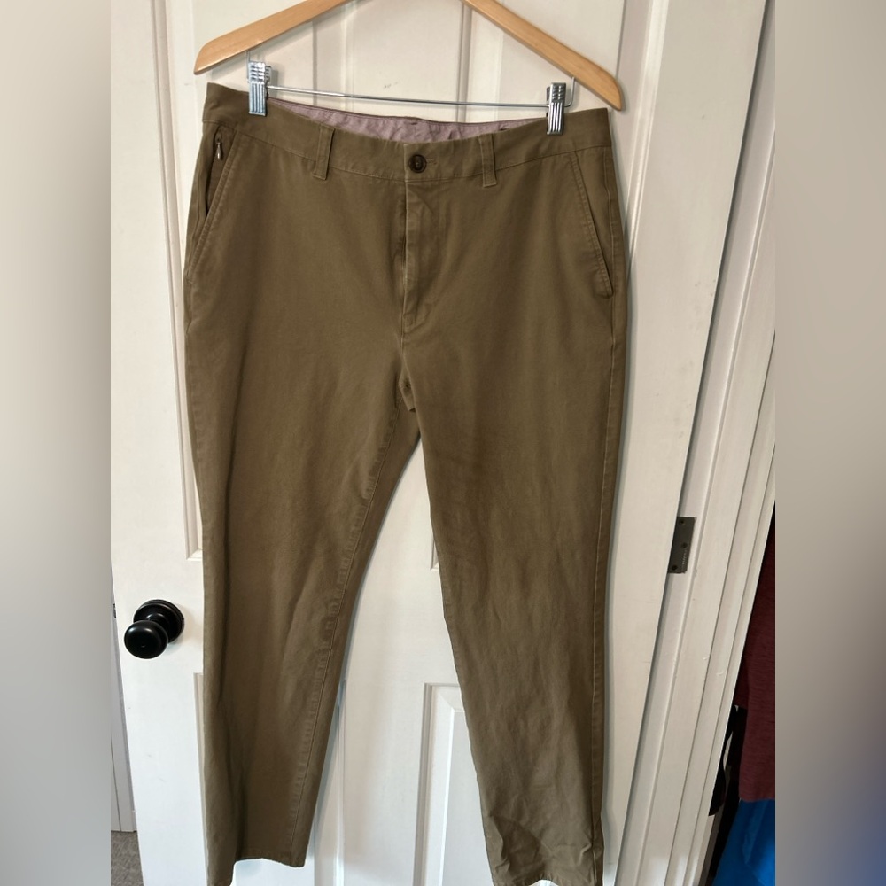 Bonobos Men's Chinos - Olive Brown - slim fit stretch pants